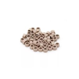 Mikrogyűrű hajhosszabbításhoz 4,5 mm világosbarna, 100 db