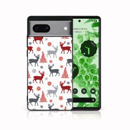 PROTEMIO MY ART Borító karácsonyi mintával Google Pixel 7a DEER (068)