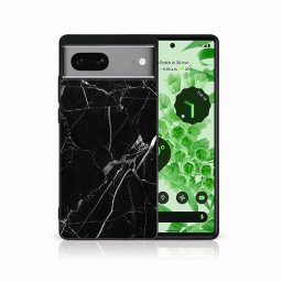 PROTEMIO MY ART Védőburkolat a Google Pixel 7a-hez BLACK MARBLE (142)