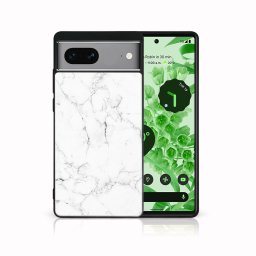PROTEMIO MY ART Védőburkolat a Google Pixel 7a-hez WHITE MARBLE (144)