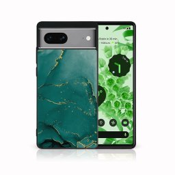 PROTEMIO MY ART Védőburkolat a Google Pixel 7a-hez GREEN MARBLE (145)