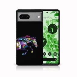 PROTEMIO MY ART Védőburkolat Google Pixel 7a HORSE (249) számára