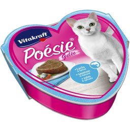 Vitakraft Poésie aszpikos macskaeledel lazaccal és spenóttal alutálkában (15 x 85 g) 1.28kg