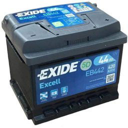 EXIDE Excell EB442 44Ah 420A autó akkumulátor jobb+