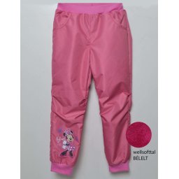 Minnie egér bélelt vízlepergetős nadrág magenta szín