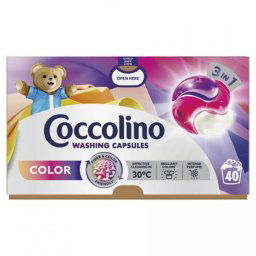 Mosókapszula, 40 db, COCCOLINO \Color 3in1\ [40 db]