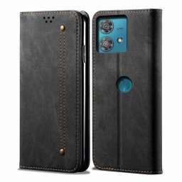DENIM pénztárcahuzat Motorola Edge 40 Neo fekete