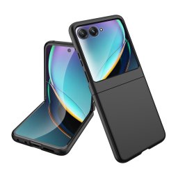 EXTRA PC Műanyag borítás üveggel külső kijelzőhöz Motorola Razr50 Ultra fekete