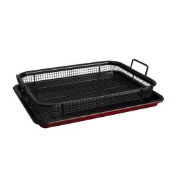 Berlinger Haus Tepsi fém kosárral 32,5 24,5 cm titánium bevonattal Burgundy Edition BH/7855 Kifutó termék!