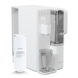 Klarstein VitalPour vízszűrő, 5 fokozatú szűrő, fordított ozmózis, 5 l tartály, érintős kijelző, mobil, 3 másodperc (WFT1-VitalPourWhite)