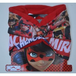 Körsál snood Miraculous Ladybug, Katicabogár puha polár béléssel