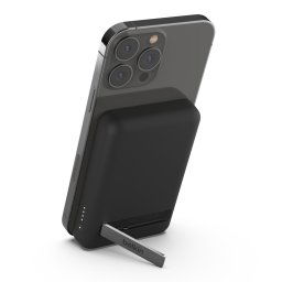 Belkin BOOST CHARGE™ MagSafe mágneses vezeték nélküli PowerBank állvánnyal, 5000mAh, fekete