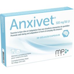 MP Labo Anxivet - Stresszből és félelemből eredő reakciók enyhítésére kutyáknak és macskáknak (30 db kapszula)