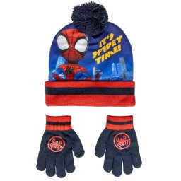 Marvel Spidey téli kötött sapka,kesztyű szett