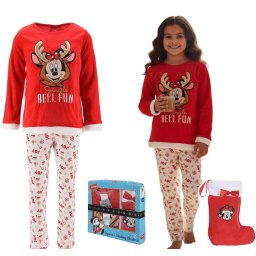 Disney Minnie egér meleg PLÜSS pizsama mikulás csizmával