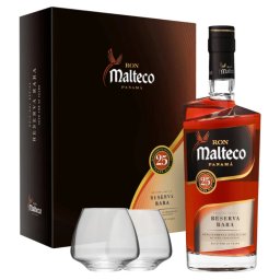 Malteco 25 Years Reserva Rara Rum (DD+2 Pohár) [0,7L|40%]