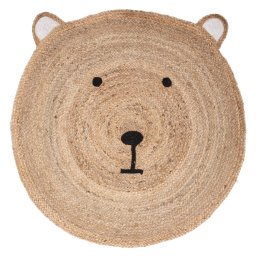 BEAR HEAD gyermek juta szőnyeg 100 cm