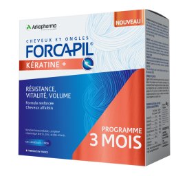 Forcapil Keratin+ Hajregeneráló és hajerősítő kapszula 180 db