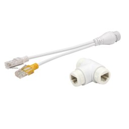 lan+Poe egy kábeles elosztó 2 kamera 1 lan kábelen