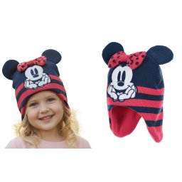 Minnie egér Kötött téli fülvédős sapka