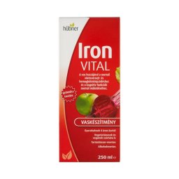 Hübner Iron Vital folyékony étrend-kiegészítő vassal és vitaminokkal 250ml