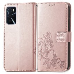 ART Pénztárca borító Oppo A16 / Oppo A16S FLOWERS világos rózsaszín