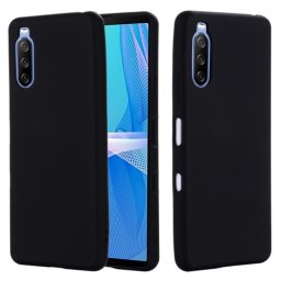 RUBBER Gumi borítás Sony Xperia 10 III fekete