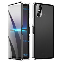 Mágneses borító 360 Sony Xperia 10 VI ezüsthöz