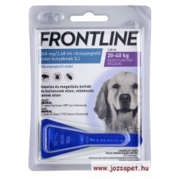 3 db Frontline Spot On L kullancs, bolha ellen közepes (20-40kg) kutya számára