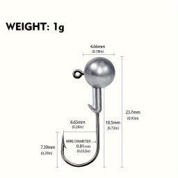 10 darab Jig Head Hook, Befogott lomfej horog