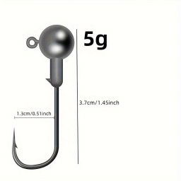 10 darab Jig Head Hook, Befogott lomfej horog