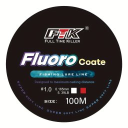 1db FTK 100m Fluorocarbon Bevonat Nylon Monofil Horgszzsinr