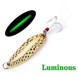 FUNPESCA Luminous Spinner Spoon Horgszcsali - jszakai tackle flitteres csali tollas hromszg horoggal