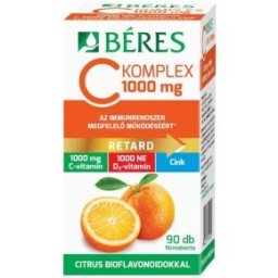 Béres C Komplex Retard C-vitamin 1000mg + D3+Cink filmtabletta - 90db