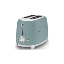 TSF01EGMEU - SMEG KENYÉRPIRÍTÓ, 50-es évek retro design, 2 szeletes, matt smaragdzöld