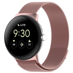 MILANESE Fémszíj Google Pixel-hez Watch3 45mm rózsaszín
