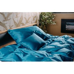 NATURTEX Larimar 3 részes olasz pamut-szatén ágyneműhuzat 140x200/70x90/40x50