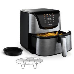 Klarstein AeroVital Deluxe forrólevegős fritőz, 1700 W, 8 program, tartozékokkal együtt, 200°C, Időzítő (FRY3-AeroVitalColorS)