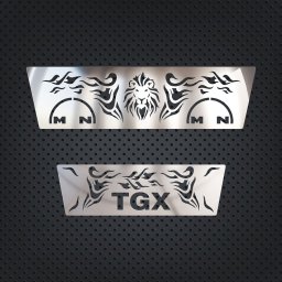 Man TGX Euro6 inox hűtőrács szett SZENZOR NÉLKÜL