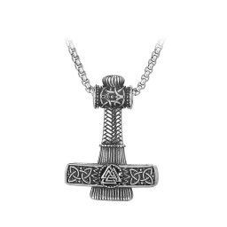 Mjölnir nemesacél antikolt medál nyakláncon