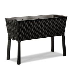 Keter Easy grow polyrattan virágláda - grafit