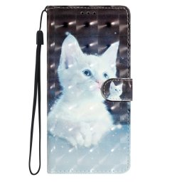 ART Pénztárcahuzat Motorola Edge 50 WHITE CAT-hoz