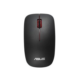 ASUS WT300/Tanúsítvány/Optikai/1 600 DPI/Vezeték nélküli USB/Fekete-Vörös