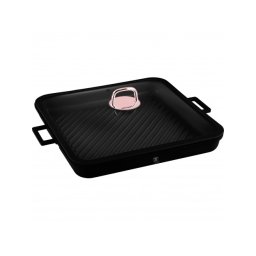 Berlinger Haus Grill serpenyő fedővel 34 cm tapadásmentes bevonattal Black Rose Collection BH/7789