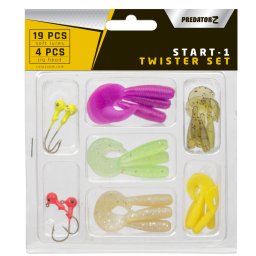 PredatorZ Start-1 Twister szett 0,5-1,7 g népszerű színekben 19+4 db (CZ2988)