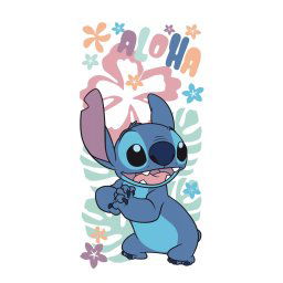 Disney Lilo és Stitch, A csillagkutya Hawaiian Harmony fürdőlepedő, strand törölköző 70x140cm