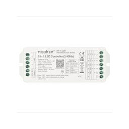 MiLight PR5 5 az 1-ben LED vezérlő egyszínű, CCT, RGB, RGBW, RGB+CCT szalagokhoz, 20A