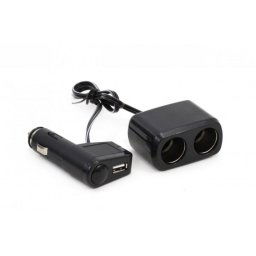 Kettes Szivargyújtó elosztó + USB AE-HID71144 / 01029