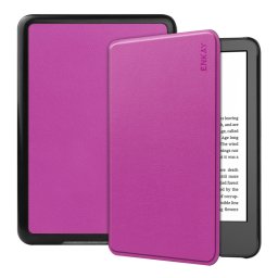 ENKAY LEATHER Flip tok Amazon Kindle 11. generáció 2022 / 2024 lila készülékhez