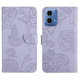 ART BLOSSOM Pénztárcahuzat Motorola Moto-hoz G35 5G lila
